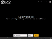 Tablet Screenshot of luxurychalets.com